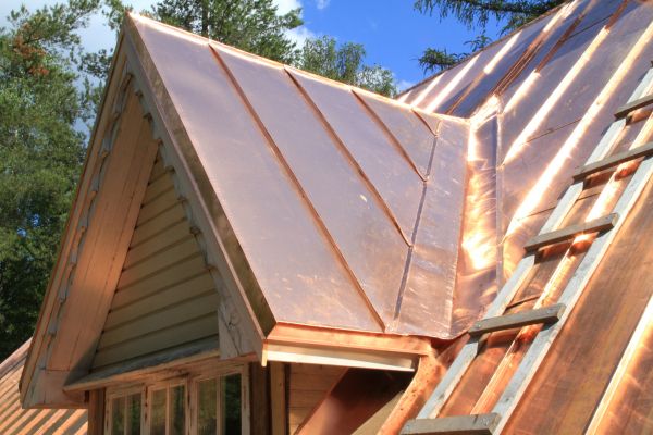 Copper Roof Construction in Easthampton